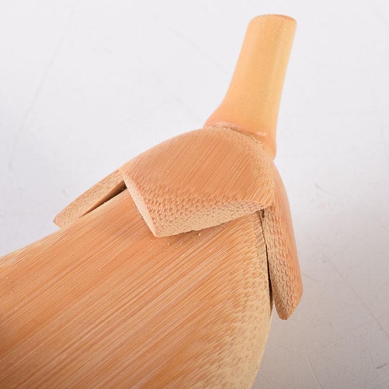 茶道具　加州木芸師　清水晃樹作　大名竹　福茄子香合　鈴虫付　共箱　V　8011