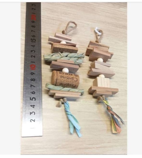 cc4 インコ オオム カジカジ、ガジガジおもちゃセット かじり木 - メルカリ