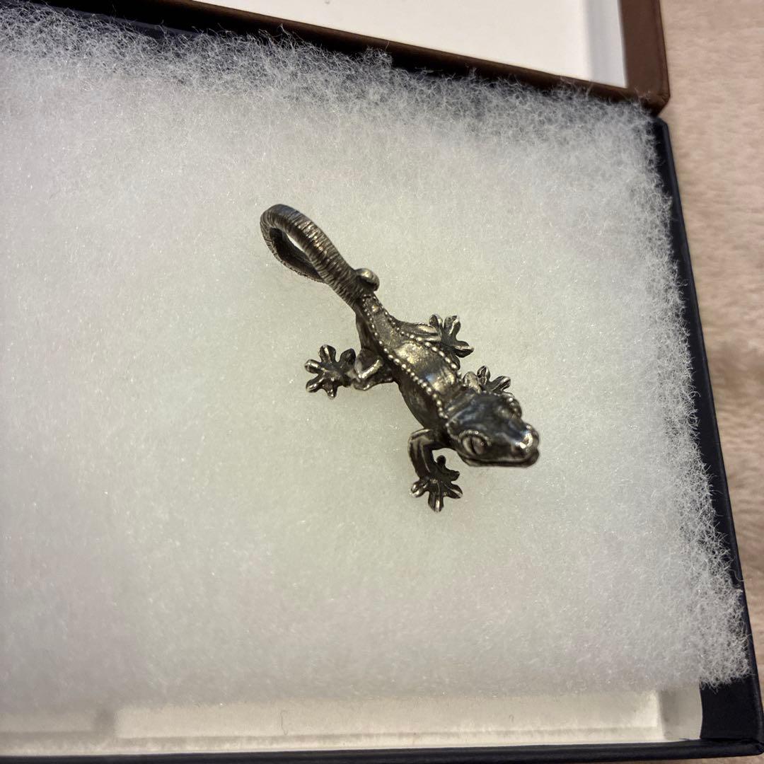クレステッドゲッコー　ネックレス　爬虫類　シルバー925 output クレステッドゲッコー ネックレス 爬虫類 シルバー925 販売済み output