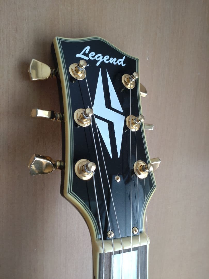Legend ブラック エレキギター レスポールカスタムタイプ