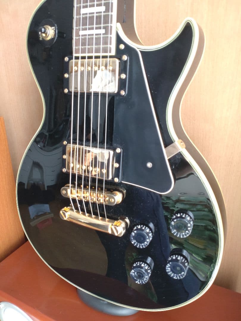 Legend ブラック エレキギター レスポールカスタムタイプ