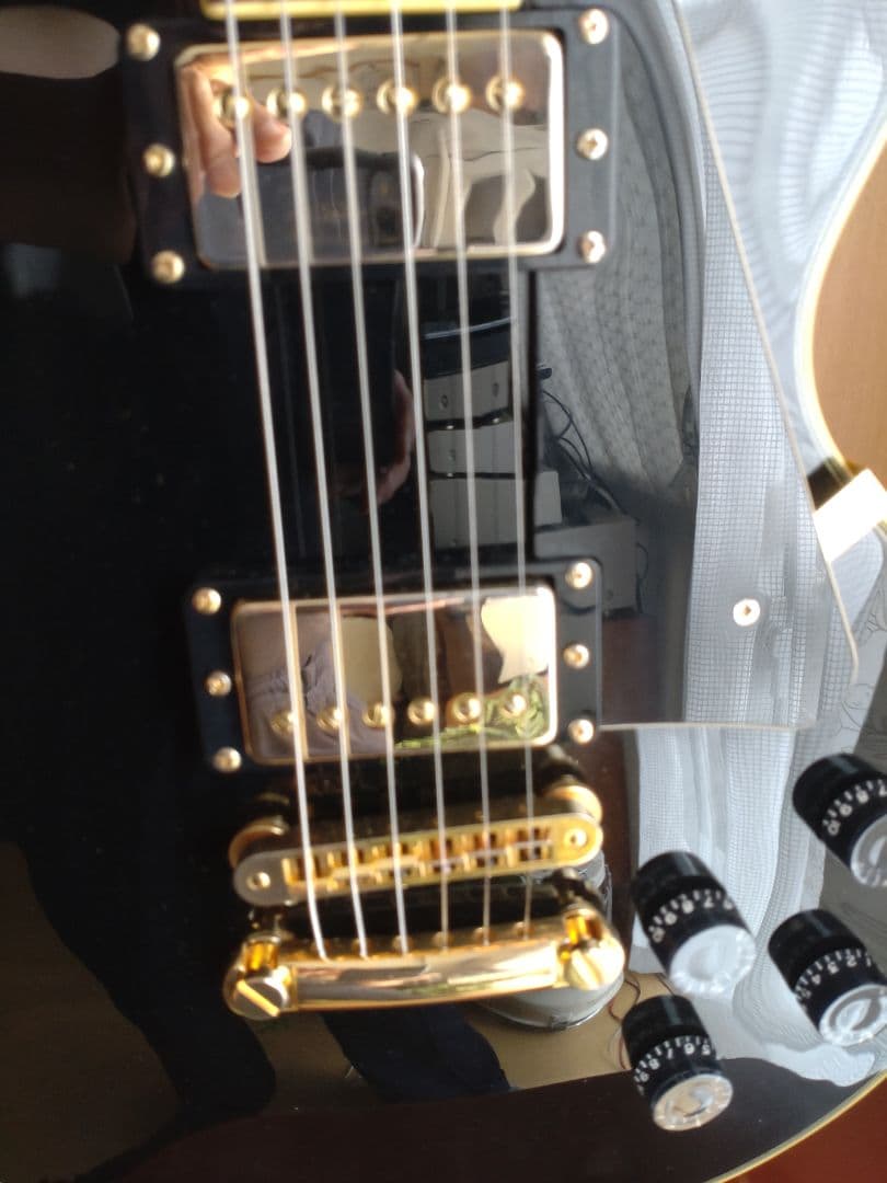 Legend ブラック エレキギター レスポールカスタムタイプ