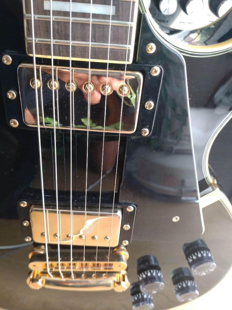 Legend ブラック エレキギター レスポールカスタムタイプ