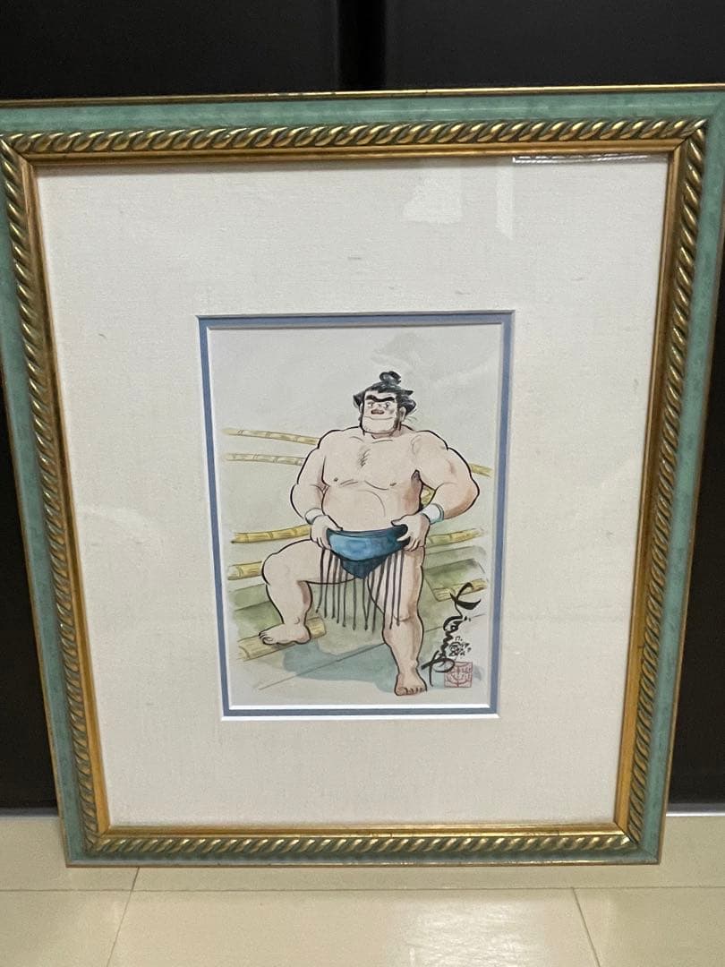 ちばてつや 直筆水彩画 直筆サイン のたり松太郎 直筆イラスト あした