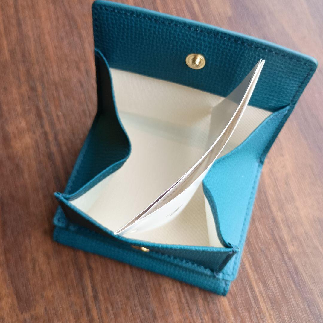 agnès b. ターコイズ 三つ折り財布