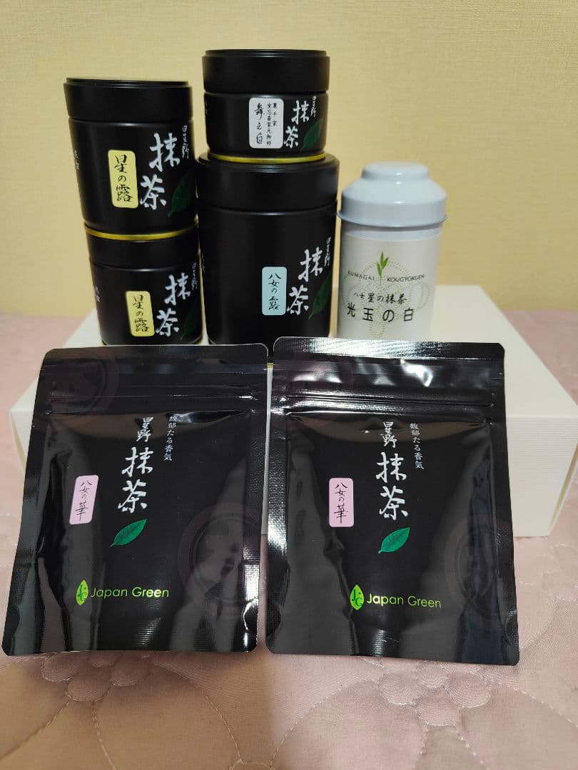 光玉の白、八女の華、八女の露、星の露、舞の白星野抹茶セット - メルカリ