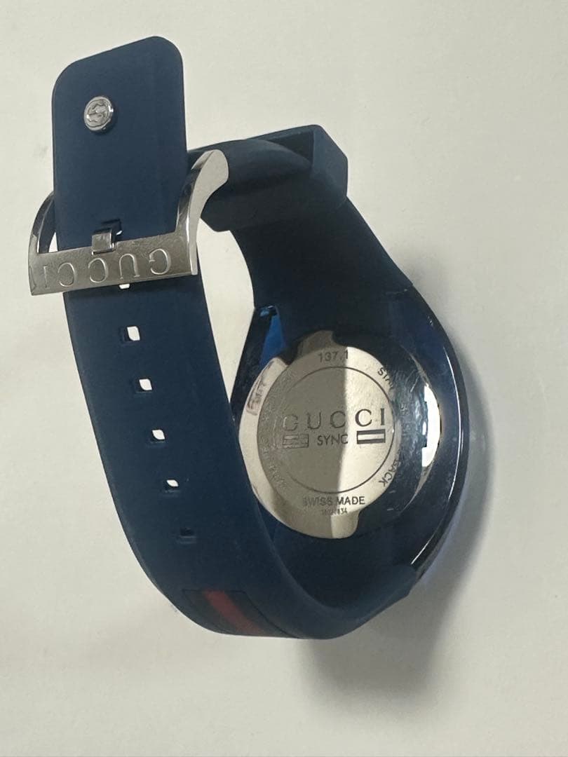 GUCCI SYNC YA137104A 腕時計 ネイビー