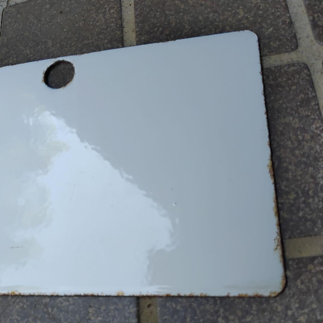 【鉄道サボ　愛称板】（表）天の川　指定席　（裏）白