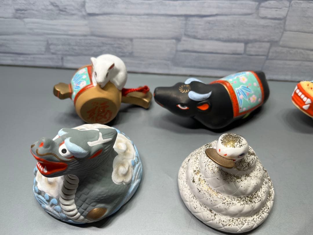 郷土玩具 宮城県 芳賀強作 堤人形 干支 十二支揃い