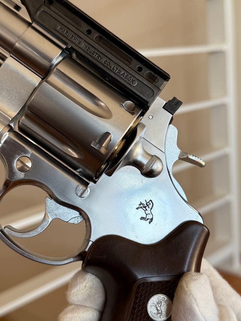 マルシン コルト アナコンダ マウントベース付き シルバー ガスガン