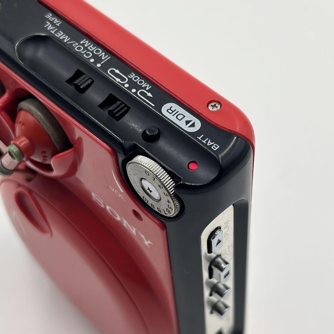 通電OK・希少色】 SONY WM-51 カセットウォークマン レッド