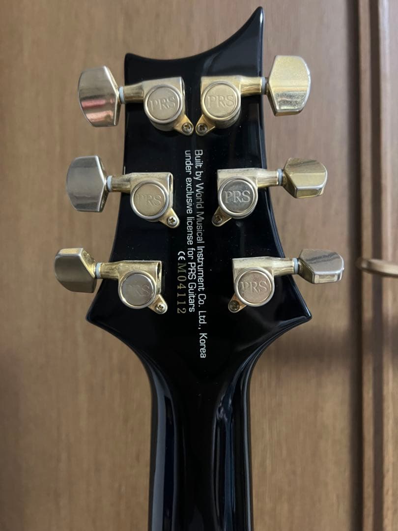 PRS SE Custom24 ブラック ゴールドパーツ