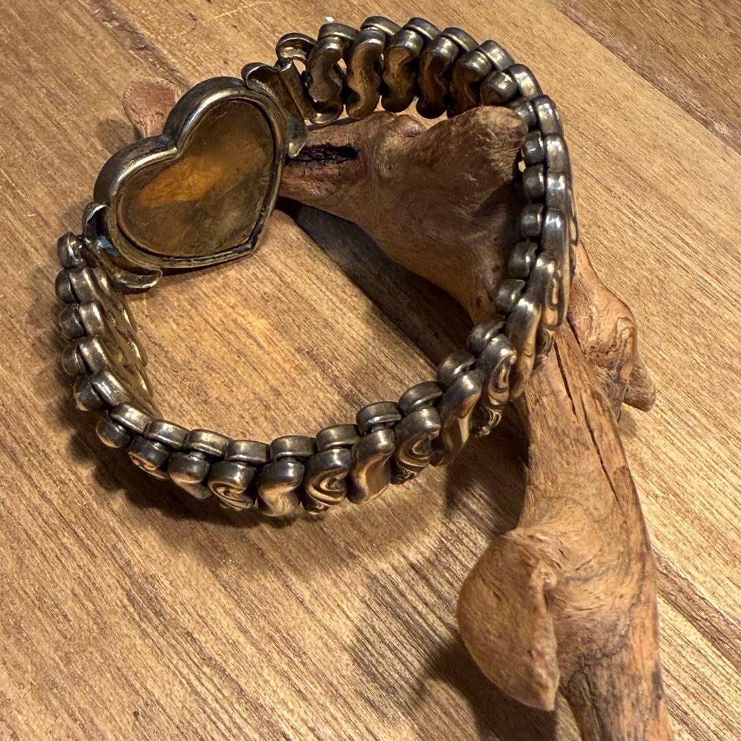 USAヴィンテージ　スイートハートブレスレット　ジュエリー　スウィート米軍銀