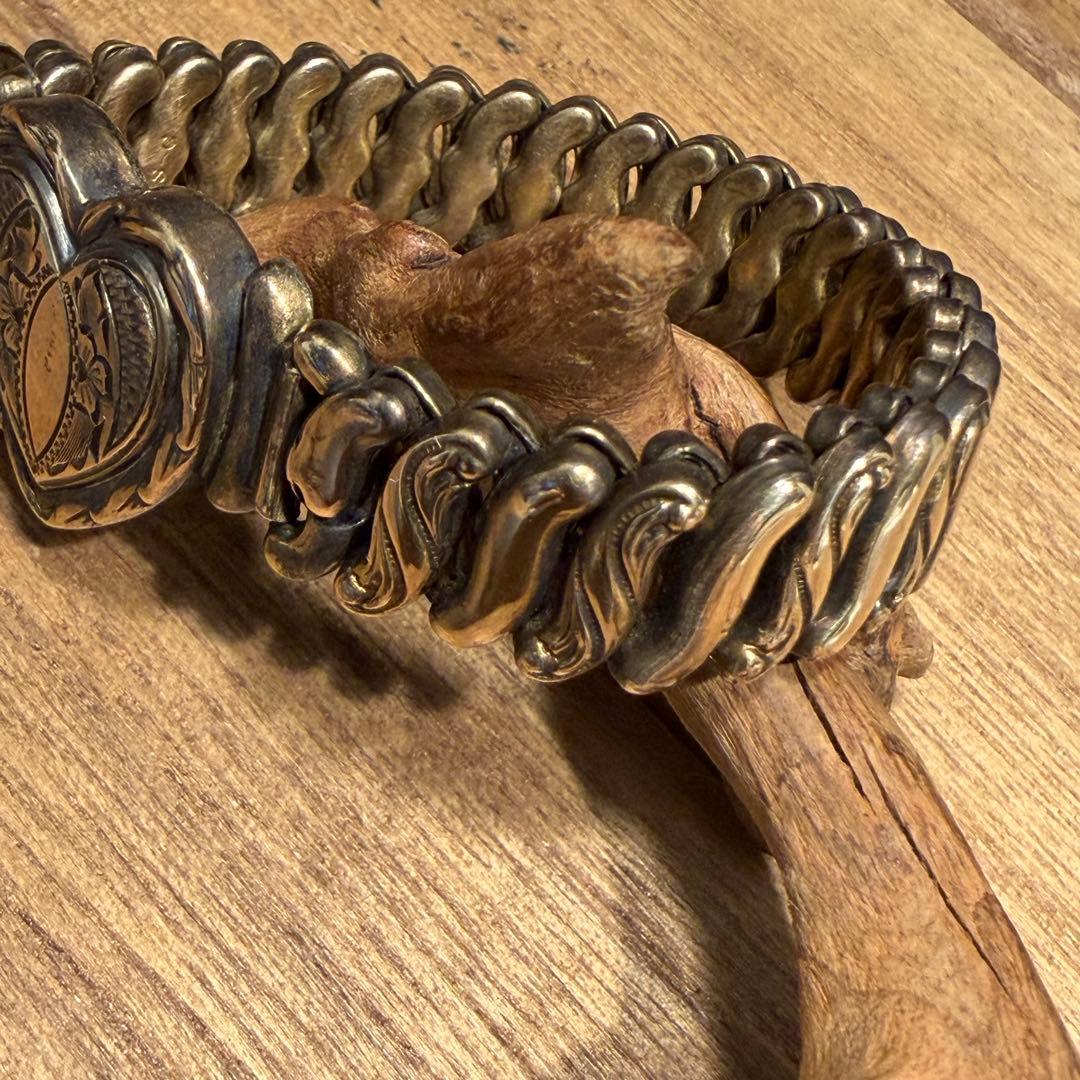 USAヴィンテージ　スイートハートブレスレット　ジュエリー　スウィート米軍銀