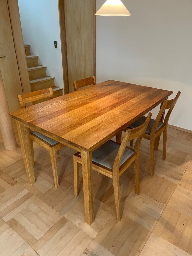 【もっち】無印良品 MUJI オーク材ダイニングテーブル【廃盤品】