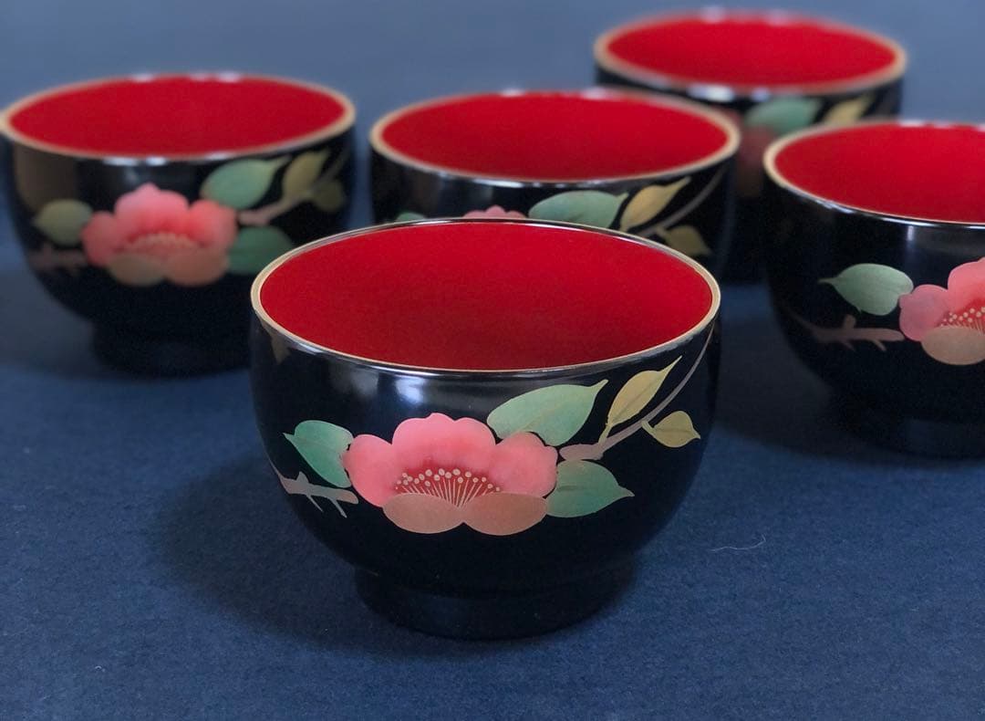 《R》輪島塗 越前塗 会津塗 膳椀箸まとめて 山田漆器等 木箱 250911H5