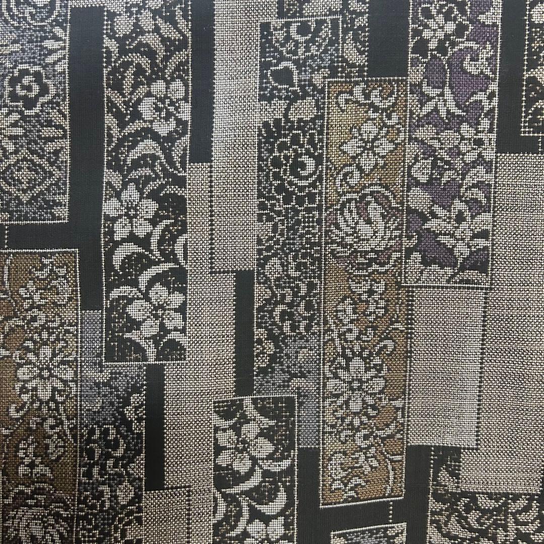 未使用 大島紬 本場大島 伝統工芸品 経緯絣 9マルキ 十字絣 藍 未