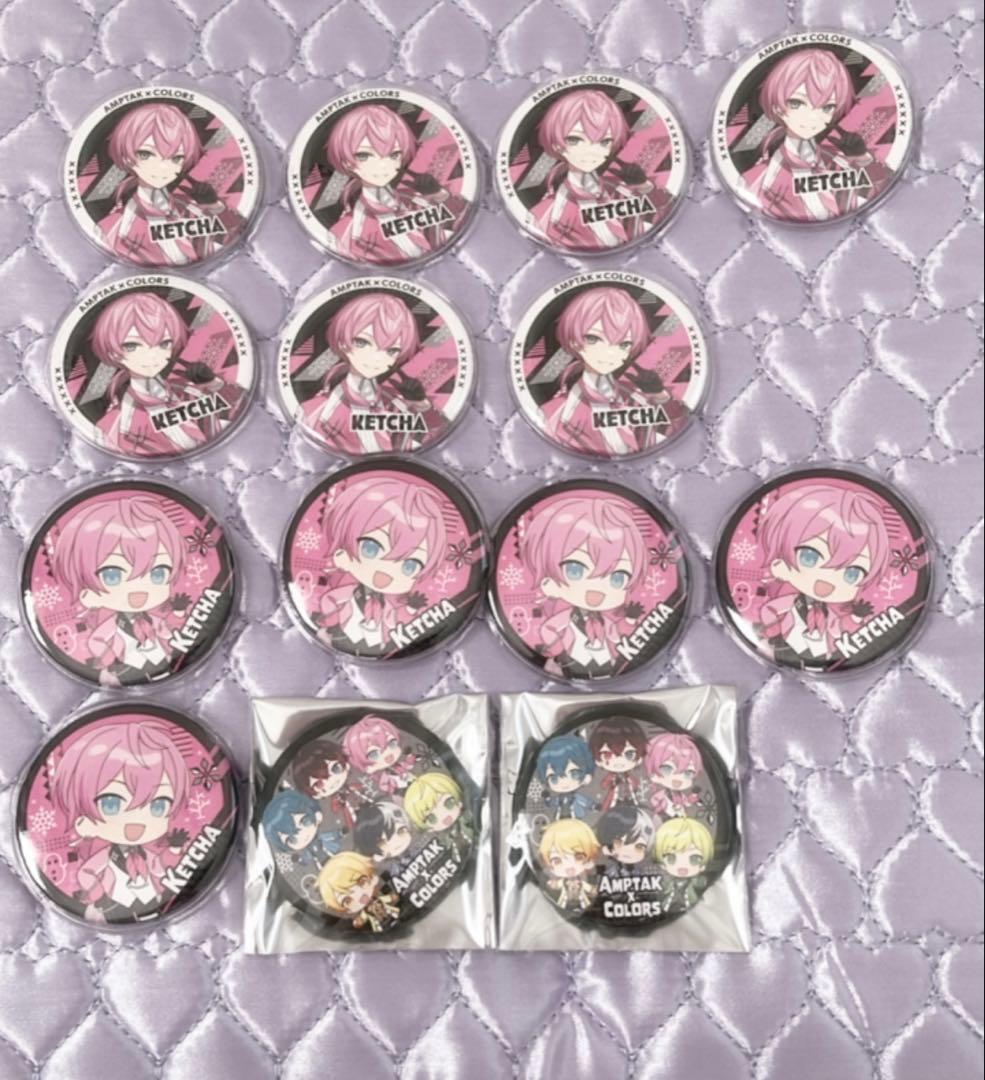AMPTAK×COLORS けちゃ缶バッジ 15個セット