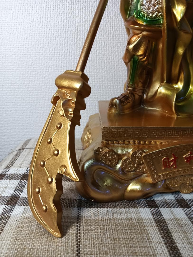 武将の置物 関羽像三国志 50cm必勝祈願 邪気払い 縁起物 - メルカリ