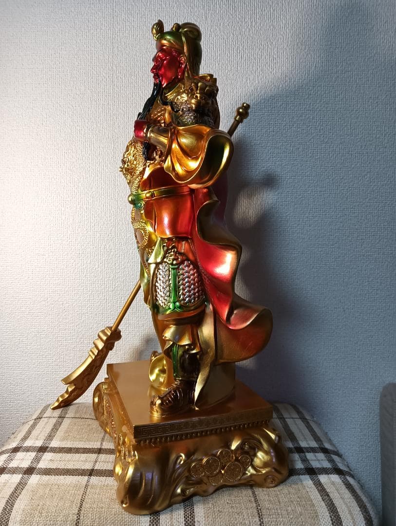 武将の置物 関羽像三国志 50cm必勝祈願 邪気払い 縁起物 - メルカリ