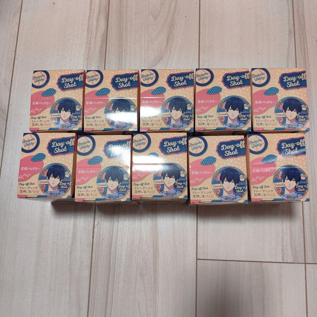 忘却バッテリー Day-off Shot トレーディング箔押し缶バッジ