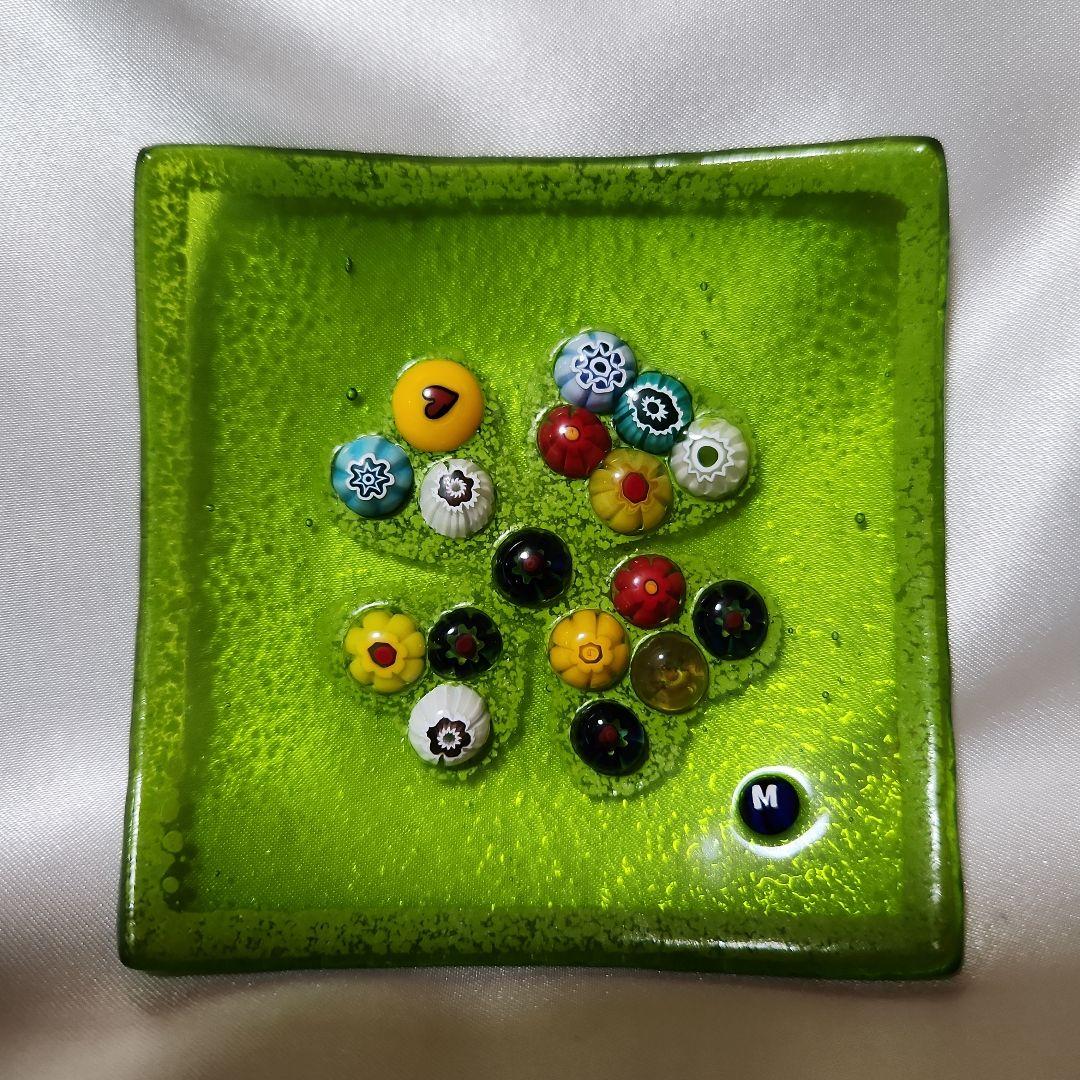 専用】ベネチアンガラス レース柄 キャンディーポット ムラーノガラス