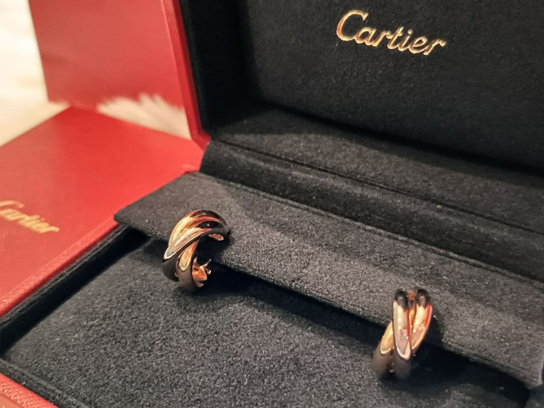 2025年購入】カルティエ トリニティ クラシックピアス 正規品 極美品