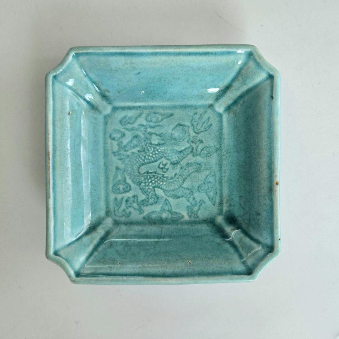 チョウ様のM-1255 珉平焼 角切り皿４客