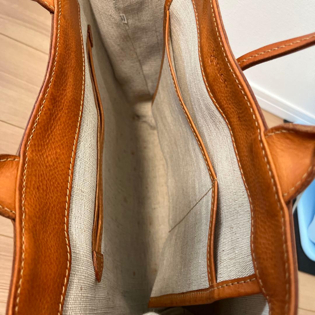 レザー トートバッグ ブラウン