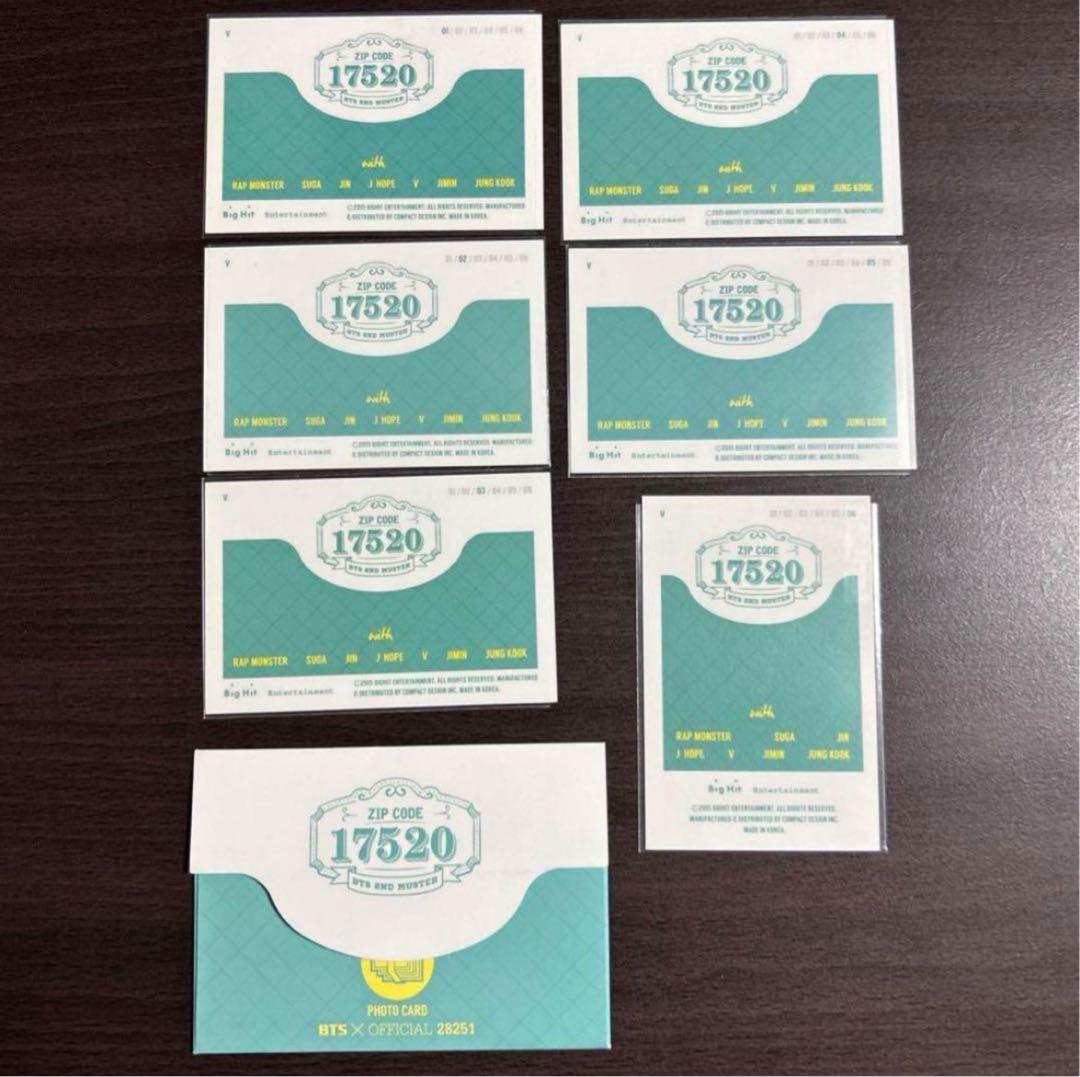 BTS 2nd muster 17520 ミニフォト　テテ　テヒョン　V セット