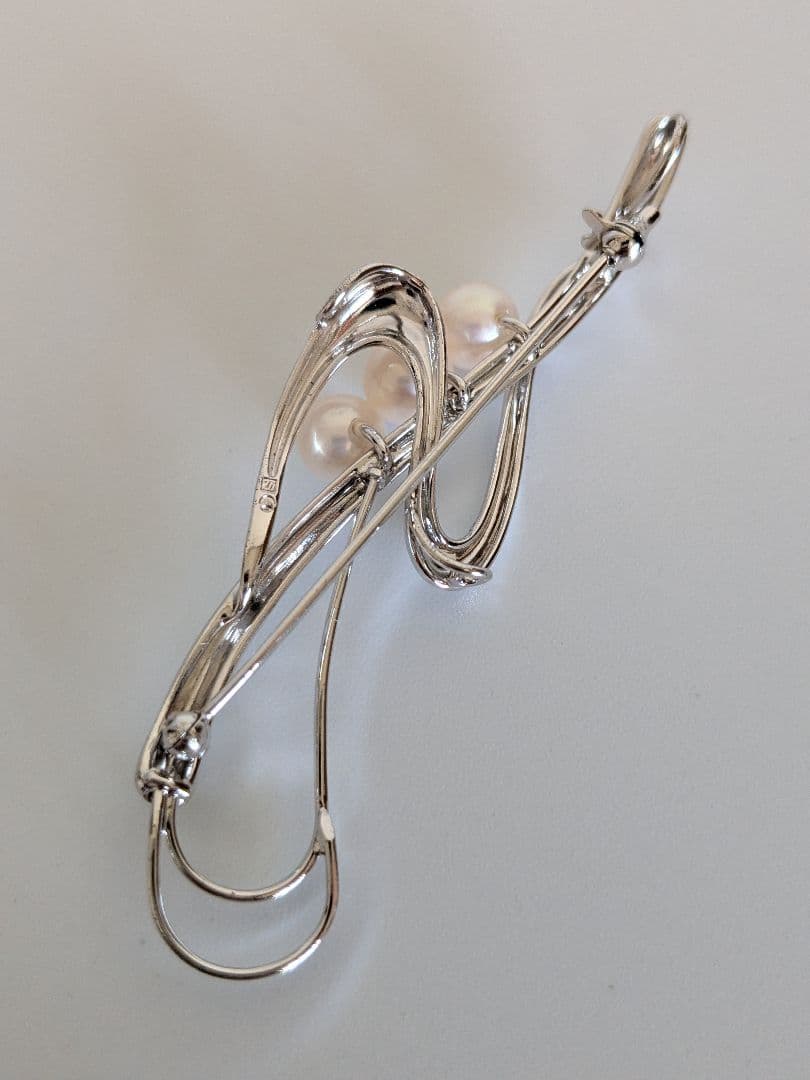 b*9様 TASAKI シルバー パールブローチ - メルカリ