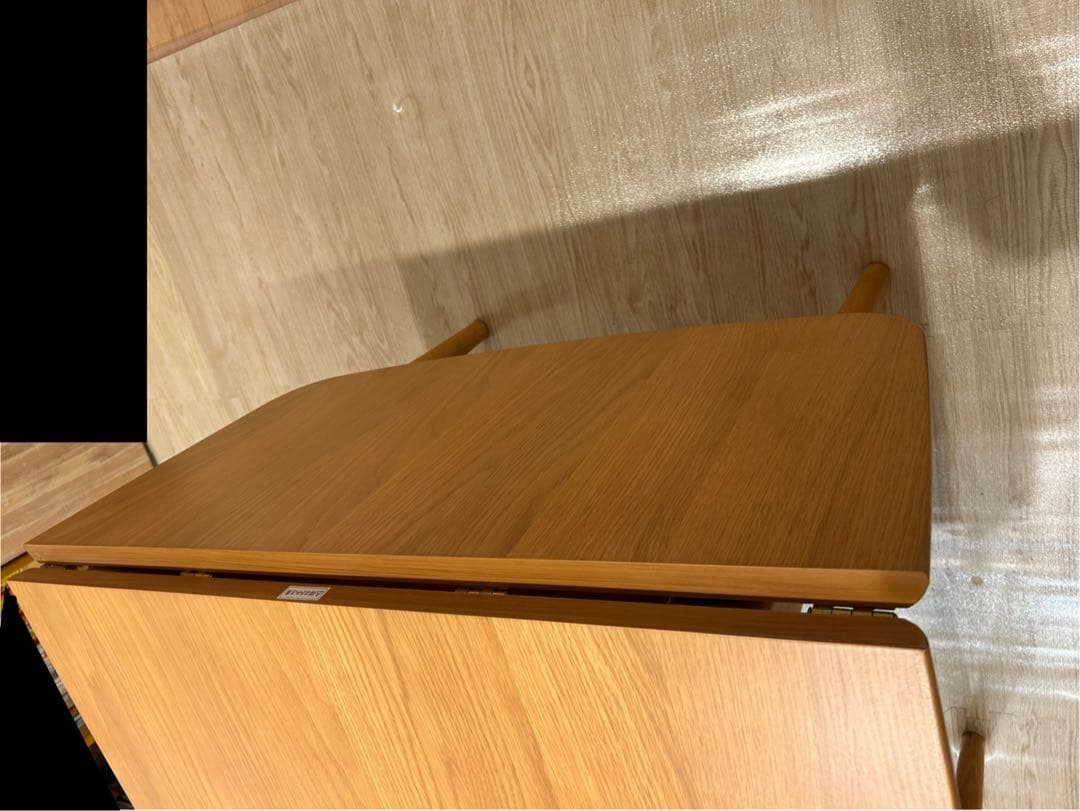 ナチュラルウッド 折りたたみダイニングテーブル