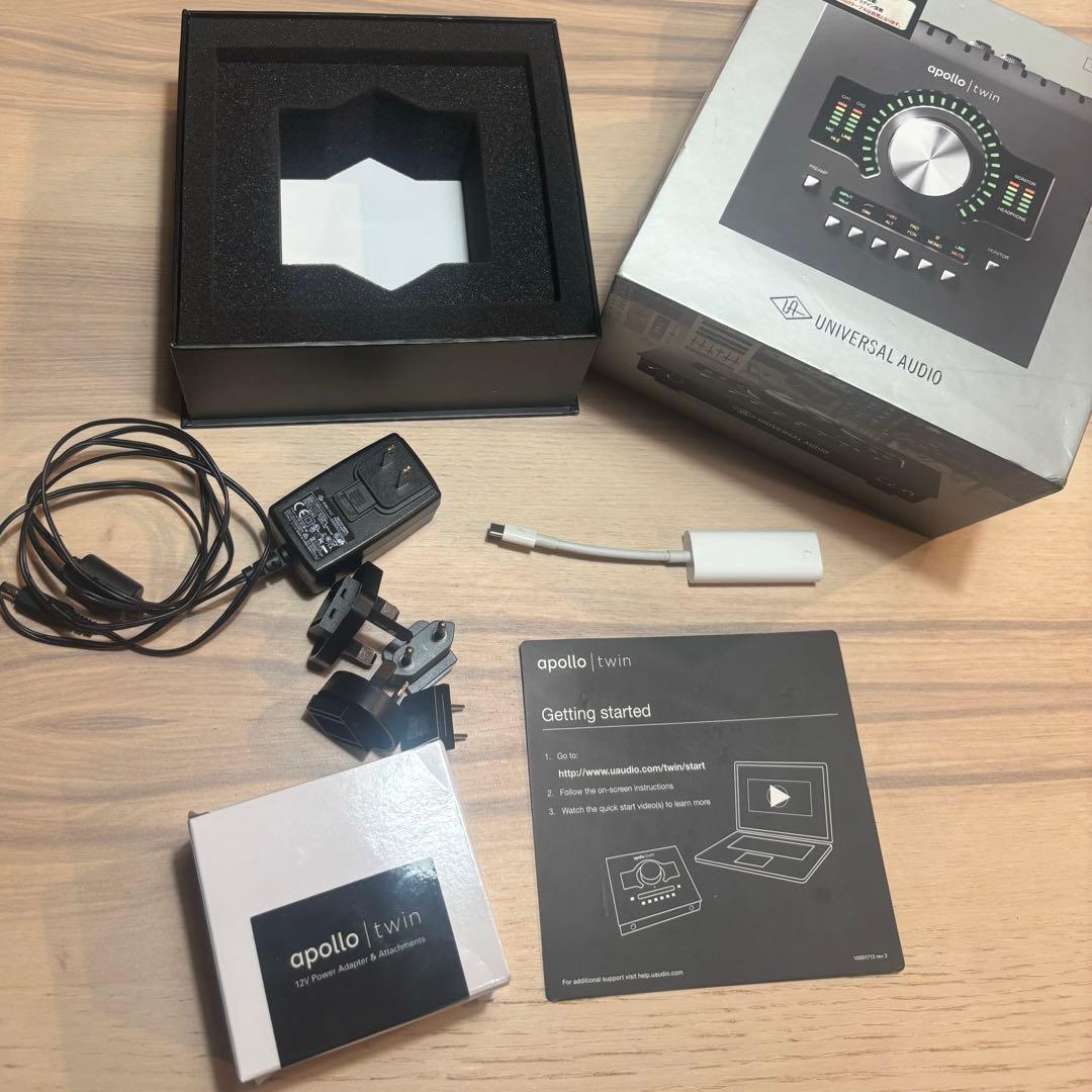 UAD Apollo Twin mk2 DUO TB3変換ケーブル付き