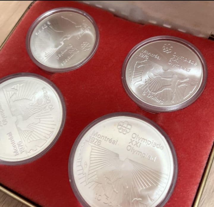 モントリオールオリンピック 銀貨4枚セット　1976