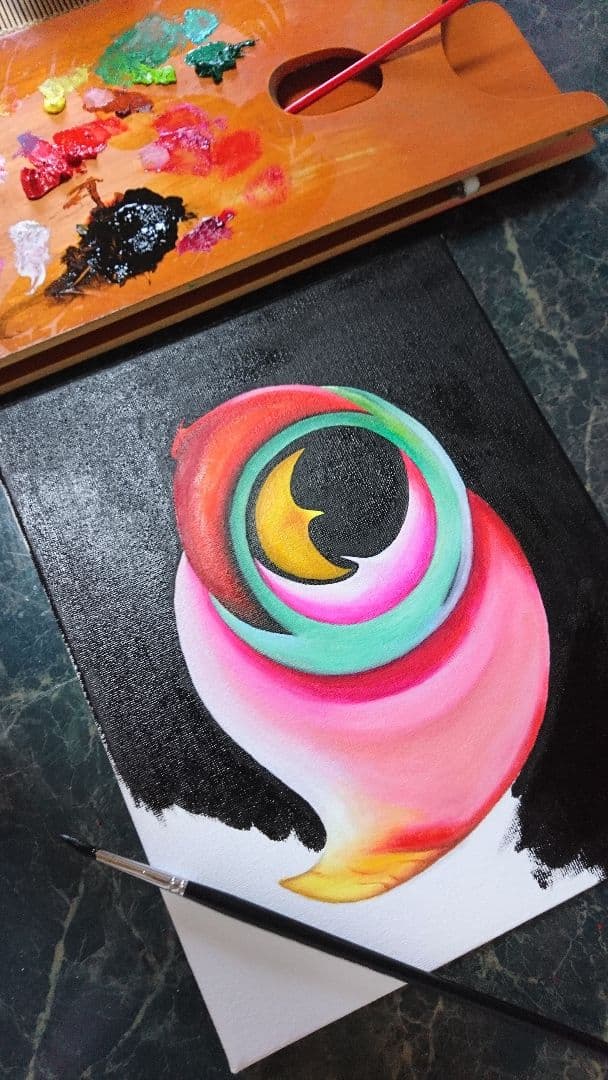 ミステリアスアイ / 油絵