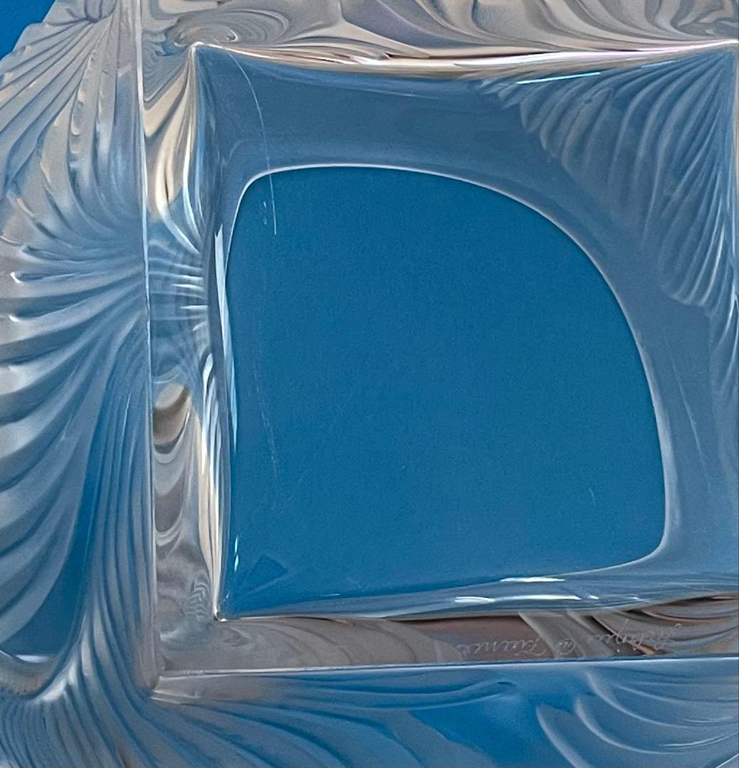 LAUQUE ラリック 水指 茶道具 ガラ工芸 ガラス 花瓶 置物 中古品