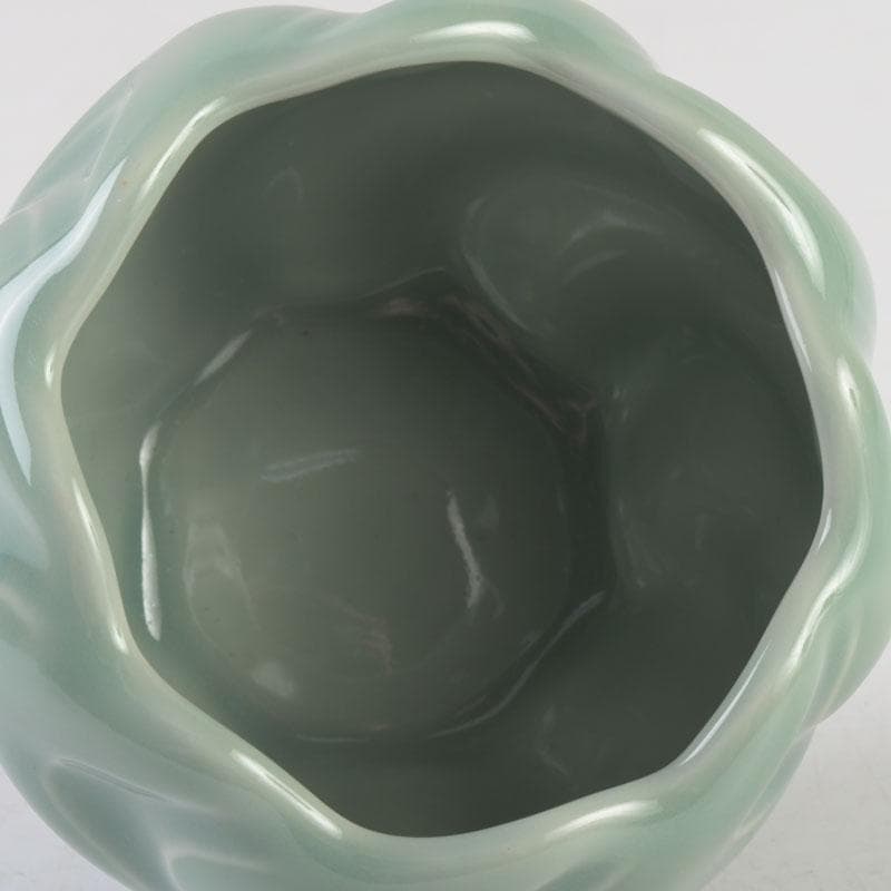 和食器 茶懐石 京焼 加藤渓山作 砧青磁 捻小附 五客