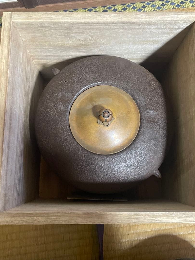 初代畠春斎 作 姥口尻張釜 風炉釜 茶道具 共箱 送料無料 - メルカリ