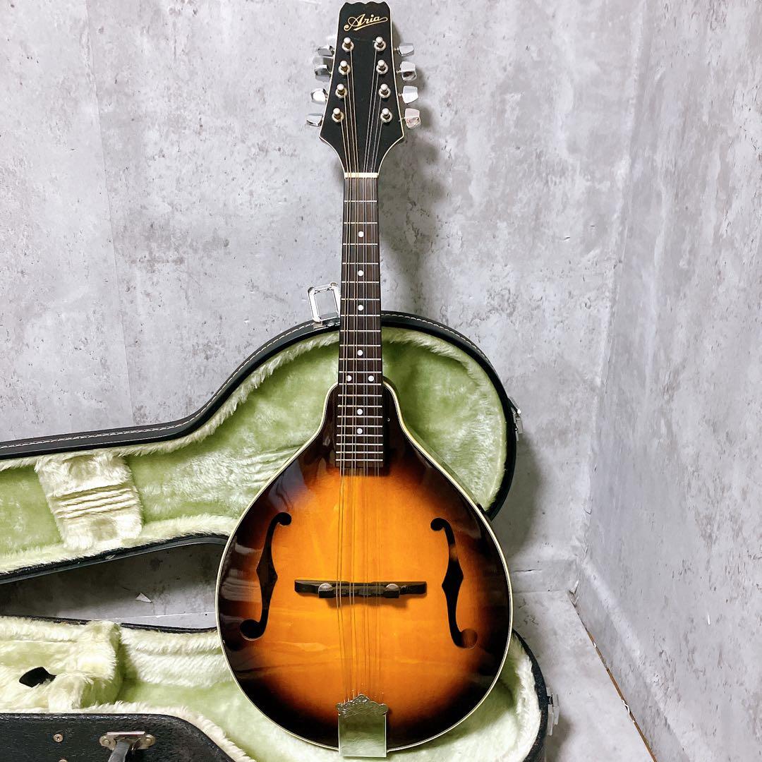 【希少・美品】Aria フラットマンドリン Am-200 BS ハードケース付き