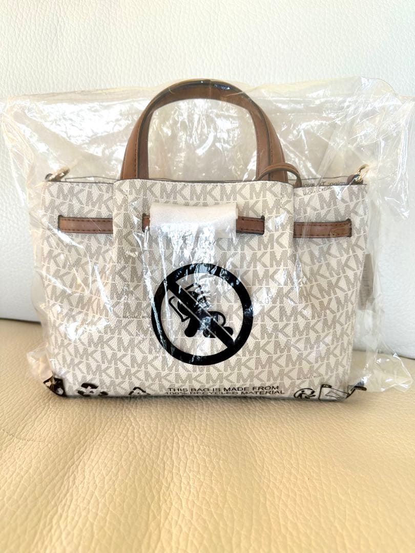 【新品未使用】マイケルコースハンドバッグ　ショルダーバッグ　バニラ　シグネチャー
