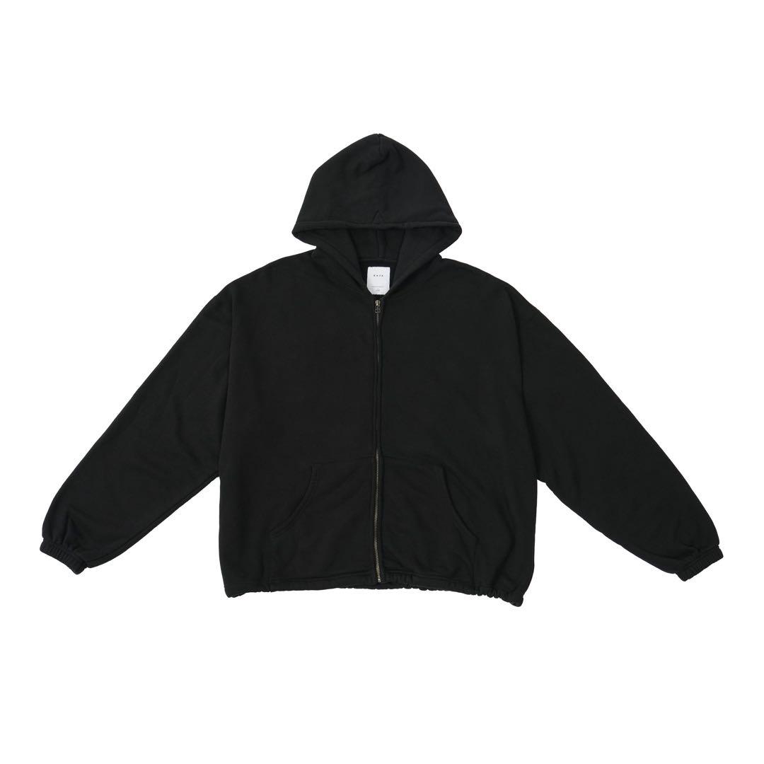 KAJA スウェット ジップ フーディー パーカー デニム ダウン OVY