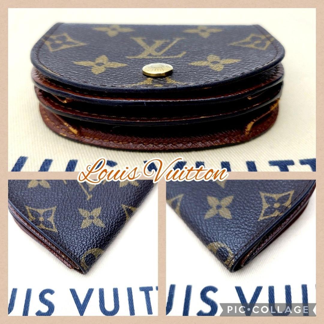 美品 ルイヴィトン ケース モノグラム M61970 ポルトモネ グゼ