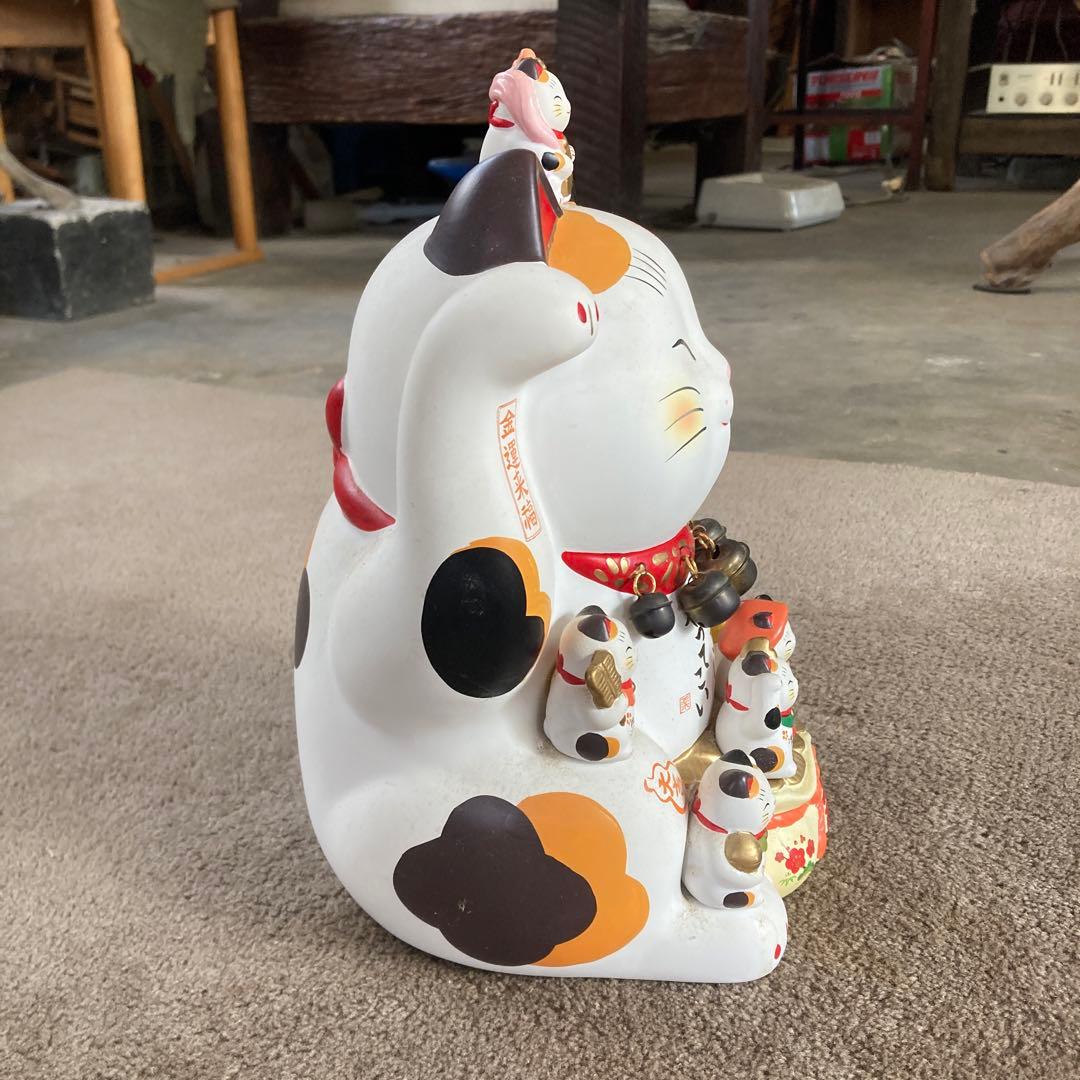 やきものの街、瀬戸市発祥のブランド!薬師窯!】錦彩七福神招き猫(8.5