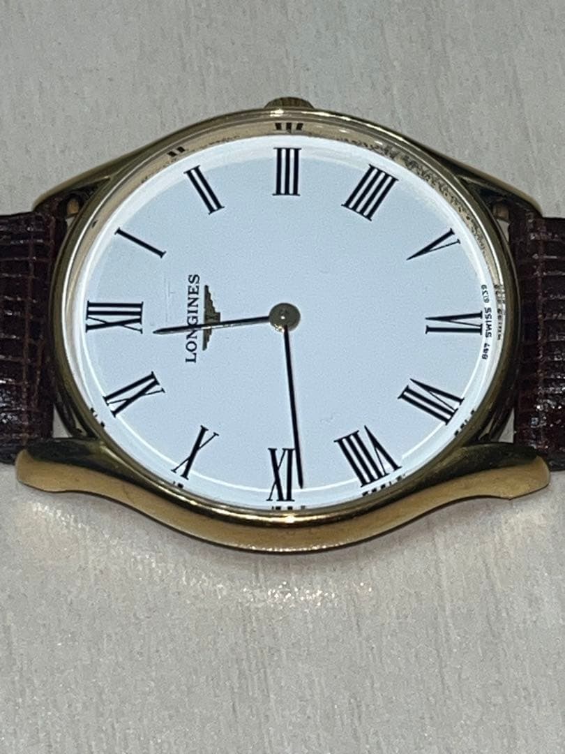 LONGINES 手巻きメンズ腕時計 皮ベルト交換済　ヴィンテージ