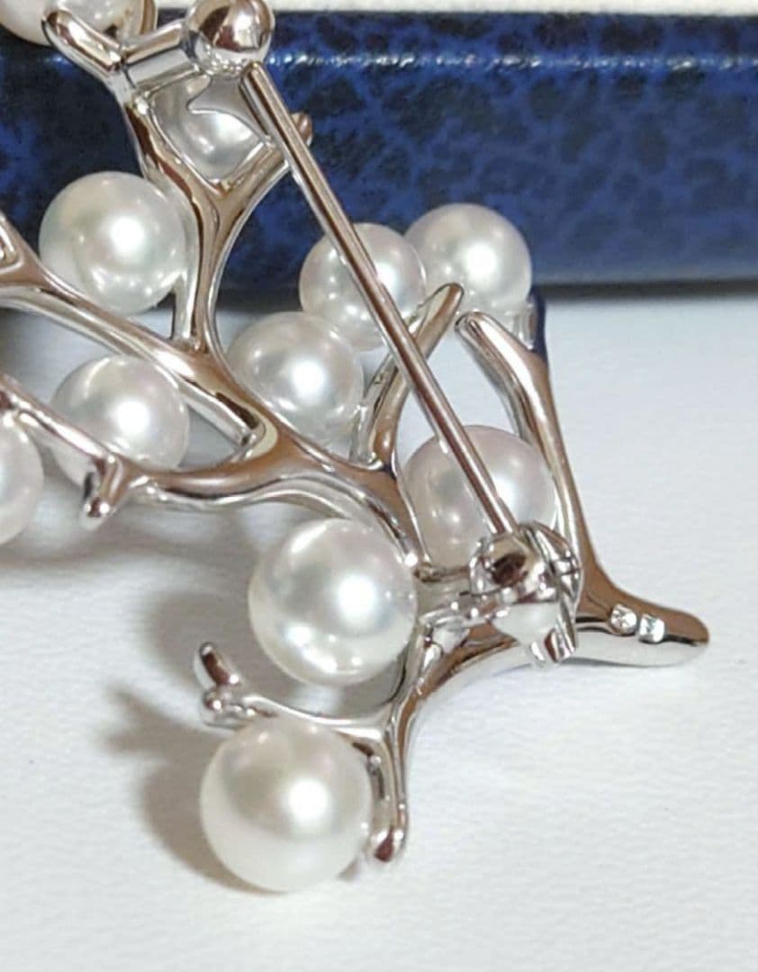 MIKIMOTO 幸福の木ブローチ SILVER アコヤ真珠付き