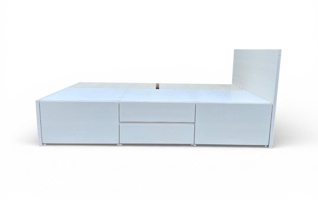 大阪京都限定 極美品 ニトリ シングル 収納付き ベッドフレーム N-ジオ40M