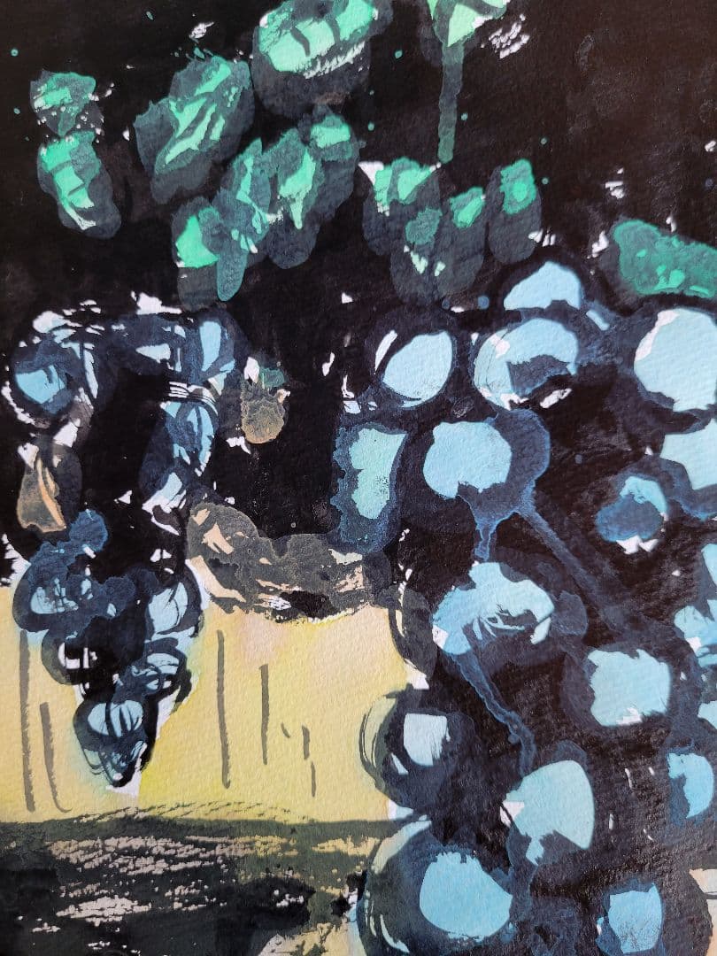 真作　風景画　水彩画