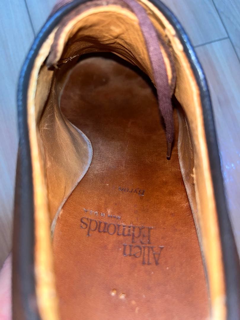 【AllenEdmonds】Bayron 7E パンチドキャップトゥ