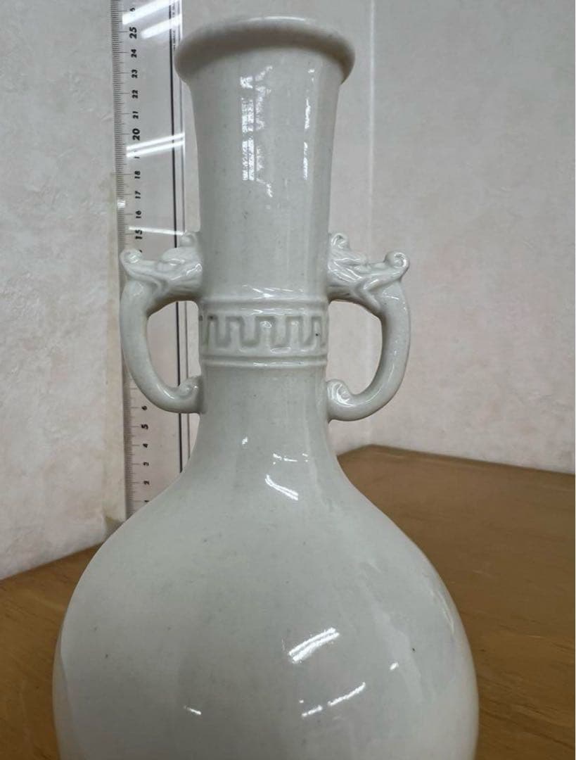 中国 朝鮮李朝高麗白磁瓶 古美術唐物コレクション発掘骨董