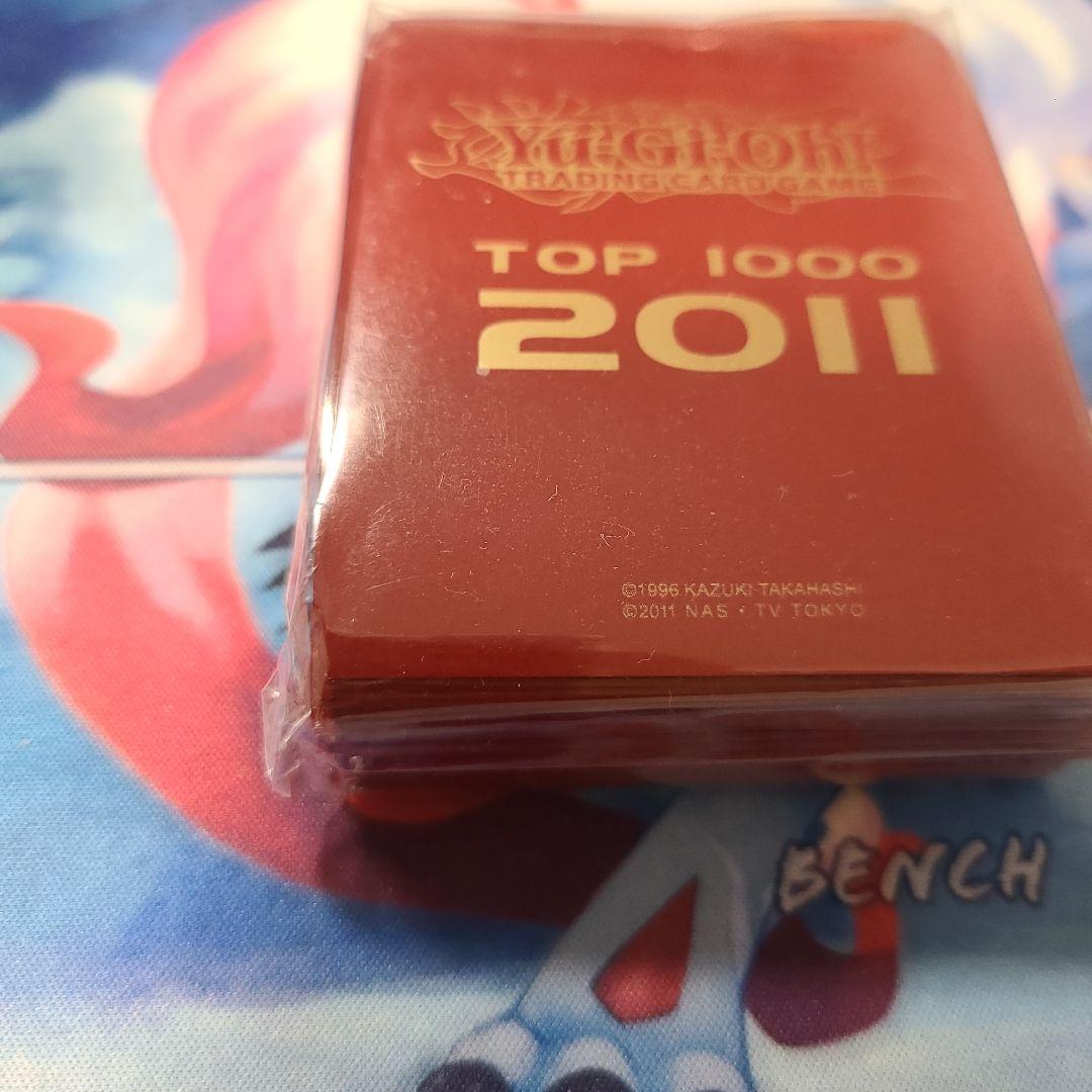 遊戯王 TOP 1000 2011 赤　スリーブ　未開封　アジア